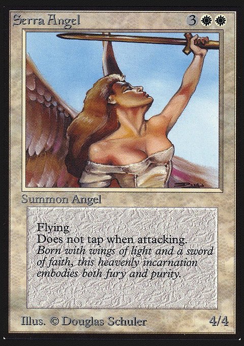 Serra Angel, Collectors' Edition #40, Magic: The Gathering card
