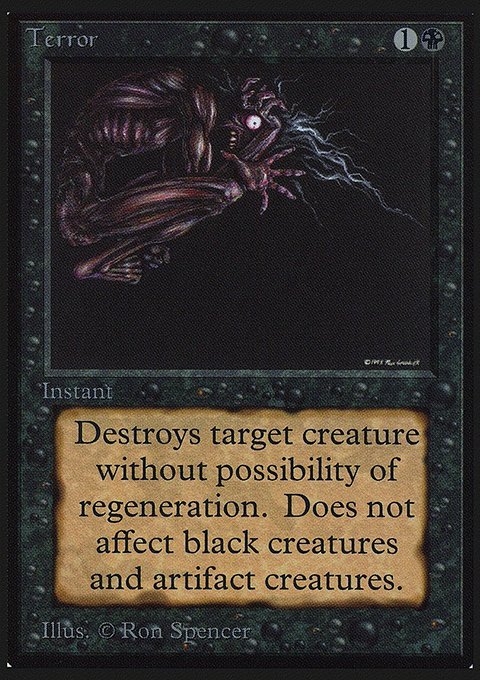 Terror, Collectors' Edition #131, Magic: The Gathering card