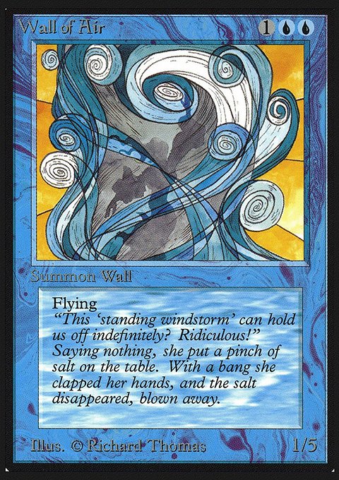 Wall of Air, Collectors' Edition #90, Magic: The Gathering card