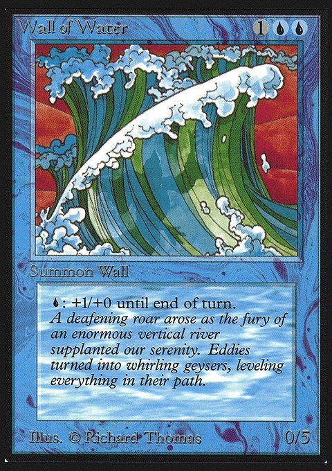 Wall of Water, Collectors' Edition #91, Magic: The Gathering card