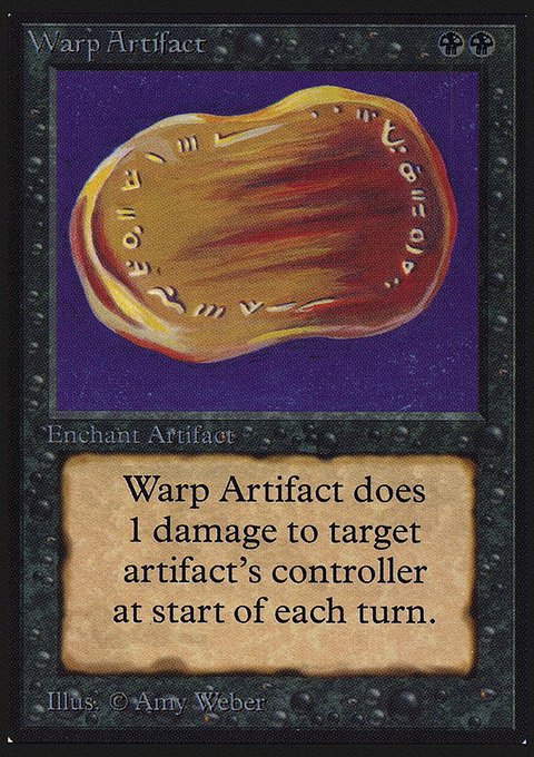 Warp Artifact, Collectors' Edition #134, Magic: The Gathering card