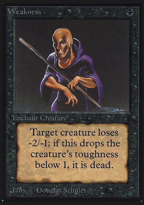 Weakness, Collectors' Edition #135, Magic: The Gathering card