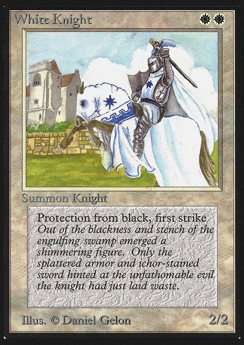 White Knight, Collectors' Edition #44, Magic: The Gathering card