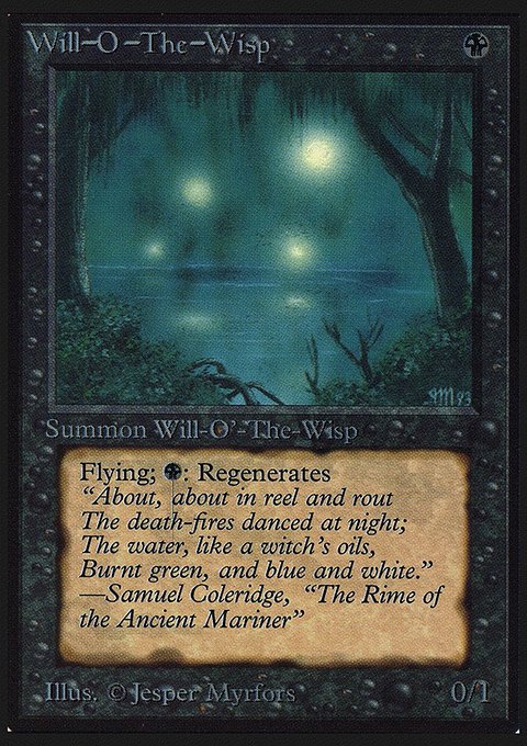 Will-o'-the-Wisp, Collectors' Edition #136, Magic: The Gathering card
