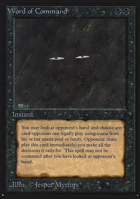 Word of Command, Collectors' Edition #137, Magic: The Gathering card