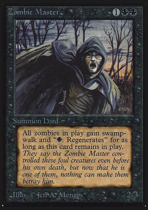 Zombie Master, Collectors' Edition #138, Magic: The Gathering card
