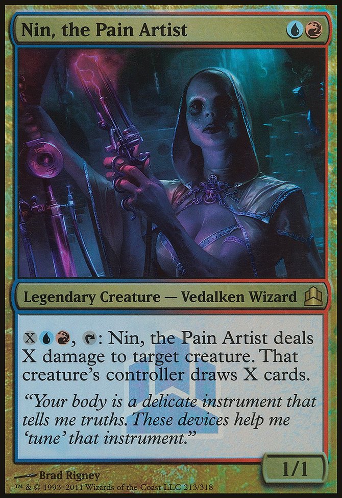 Nin, the Pain Artist, Commander 2011 Launch Party #213, Magic: The Gathering card