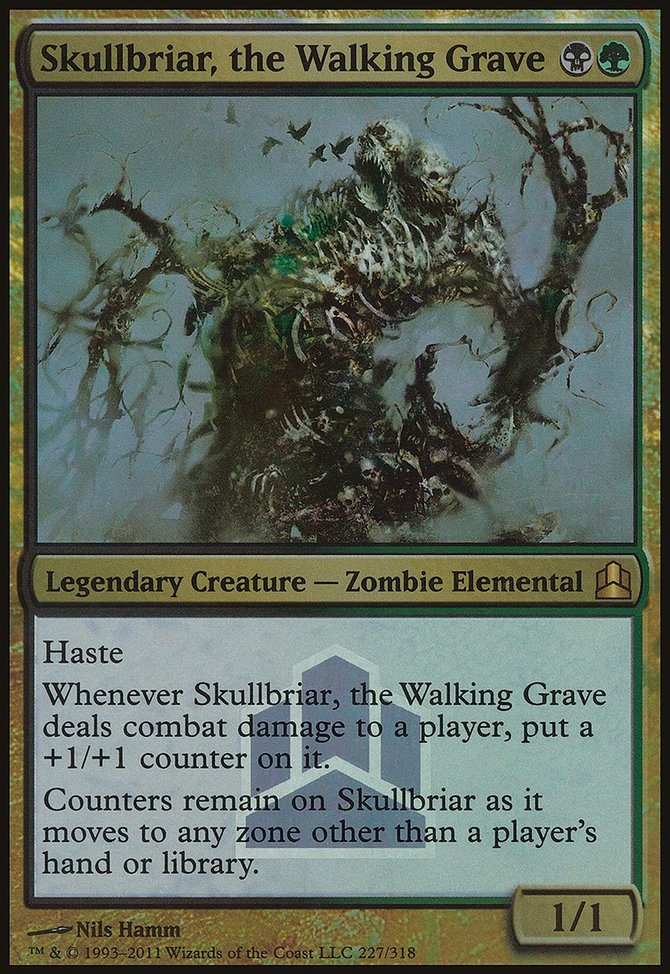 Skullbriar, the Walking Grave, Commander 2011 Launch Party #227, Magic: The Gathering card