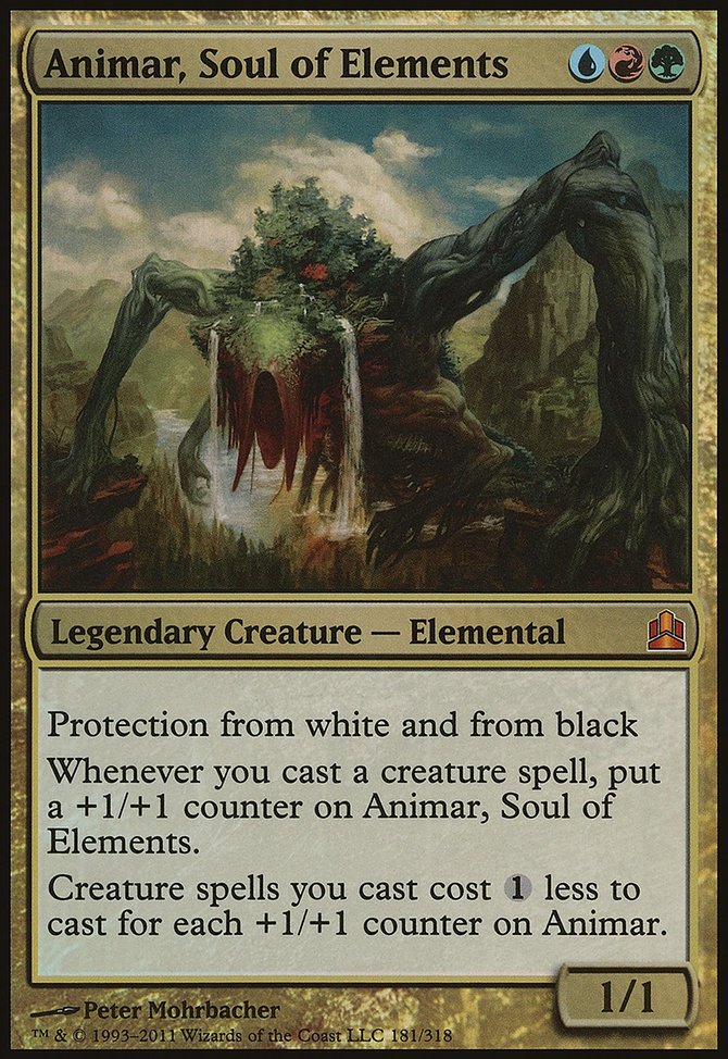 Animar, Soul of Elements, Commander 2011 Oversized #181, Magic: The Gathering card