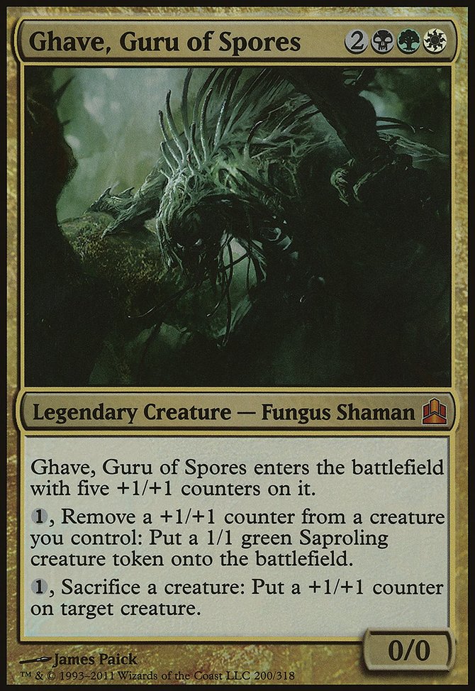 Ghave, Guru of Spores, Commander 2011 Oversized #200, Magic: The Gathering card