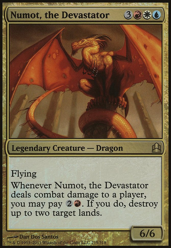 Numot, the Devastator, Commander 2011 Oversized #215, Magic: The Gathering card