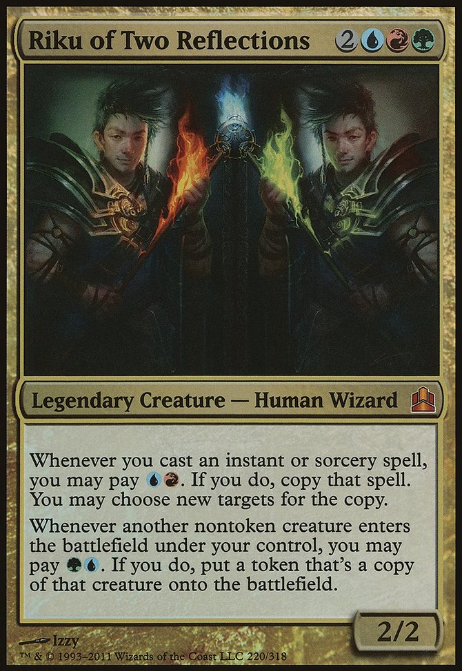 Riku of Two Reflections, Commander 2011 Oversized #220, Magic: The Gathering card