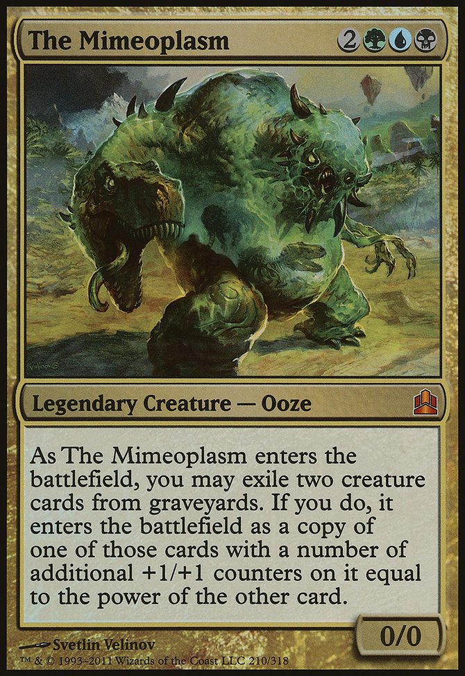 The Mimeoplasm, Commander 2011 Oversized #210, Magic: The Gathering card