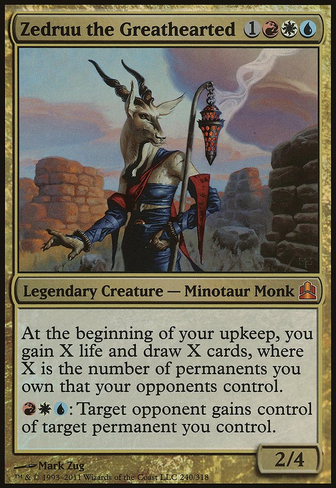 Zedruu the Greathearted, Commander 2011 Oversized #240, Magic: The Gathering card