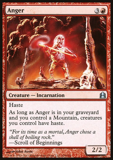 Anger, Commander 2011 #109, Magic: The Gathering card