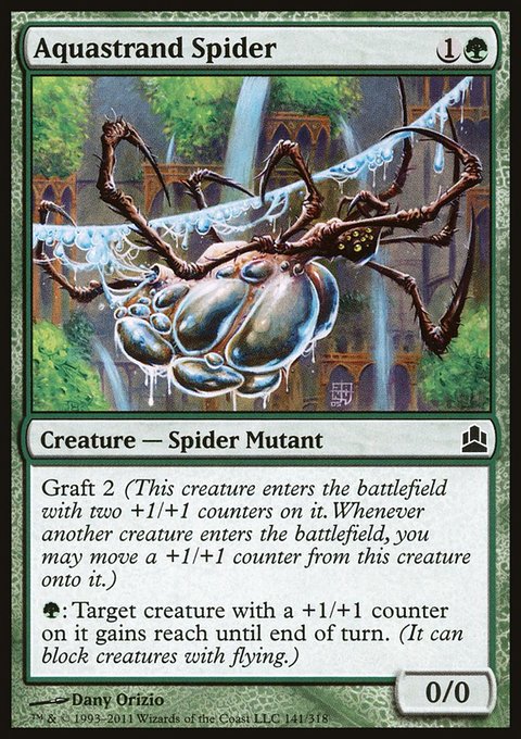 Aquastrand Spider, Commander 2011 #141, Magic: The Gathering card