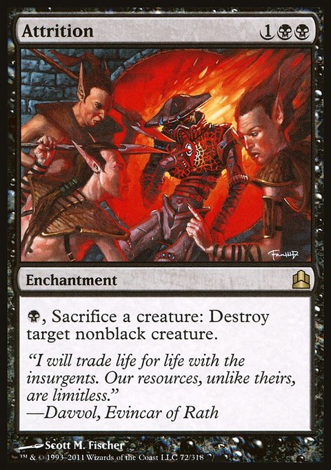 Attrition, Commander 2011 #72, Magic: The Gathering card