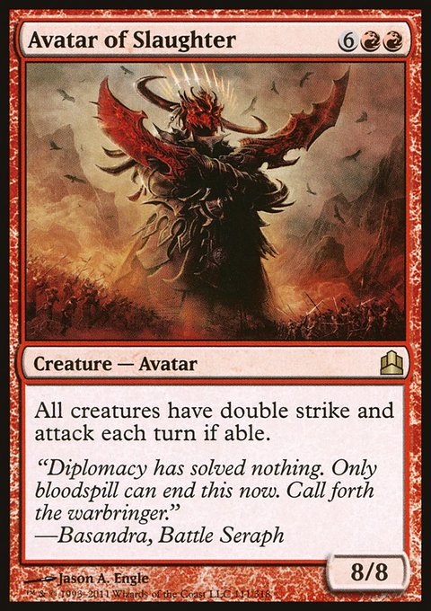 Avatar of Slaughter, Commander 2011 #111, Magic: The Gathering card