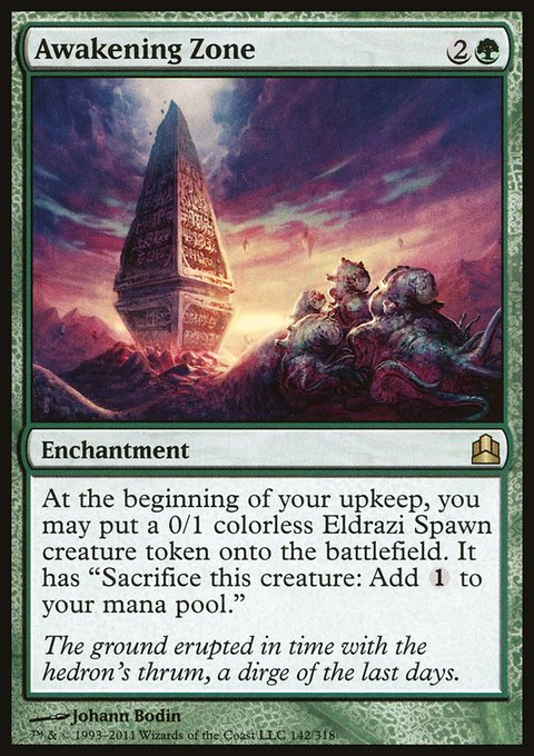 Awakening Zone, Commander 2011 #142, Magic: The Gathering card
