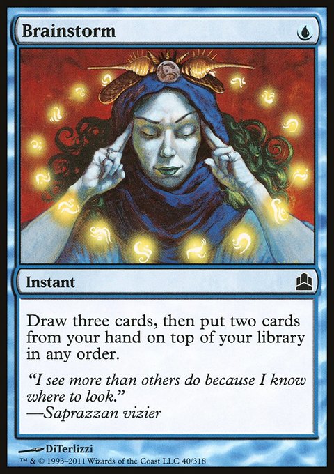 Brainstorm, Commander 2011 #40, Magic: The Gathering card