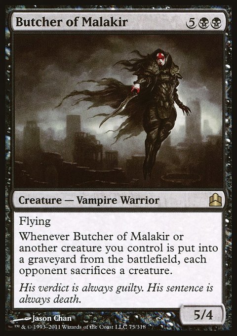 Butcher of Malakir, Commander 2011 #75, Magic: The Gathering card