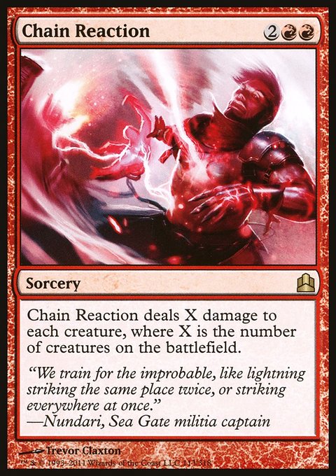 Chain Reaction, Commander 2011 #113, Magic: The Gathering card