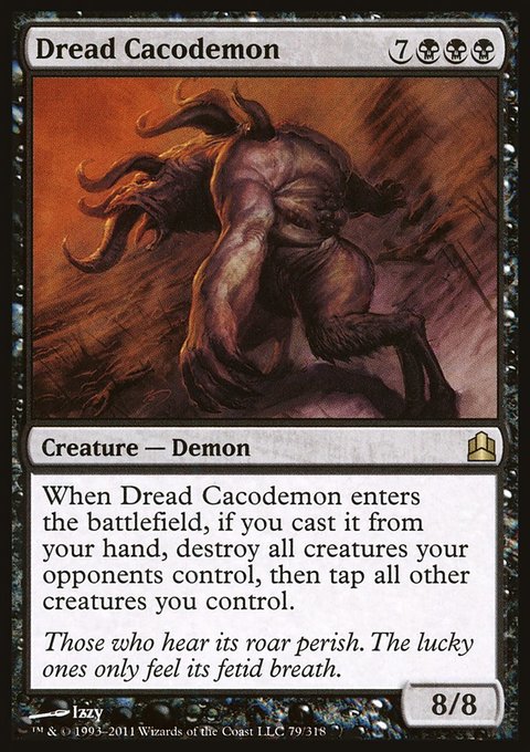 Dread Cacodemon, Commander 2011 #79, Magic: The Gathering card