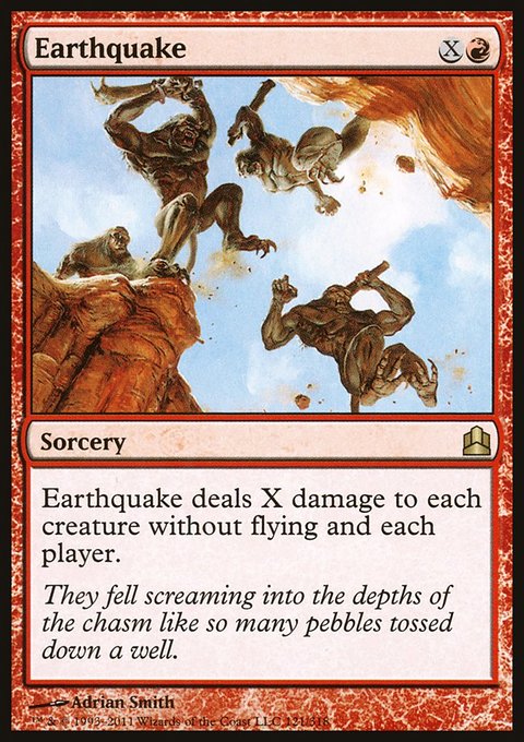 Earthquake, Commander 2011 #121, Magic: The Gathering card