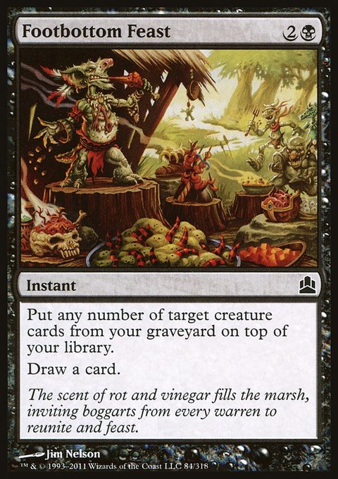 Footbottom Feast, Commander 2011 #84, Magic: The Gathering card