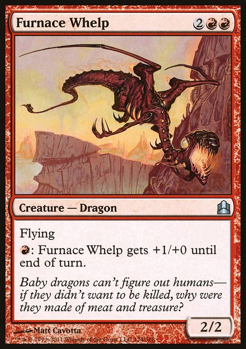Furnace Whelp, Commander 2011 #124, Magic: The Gathering card