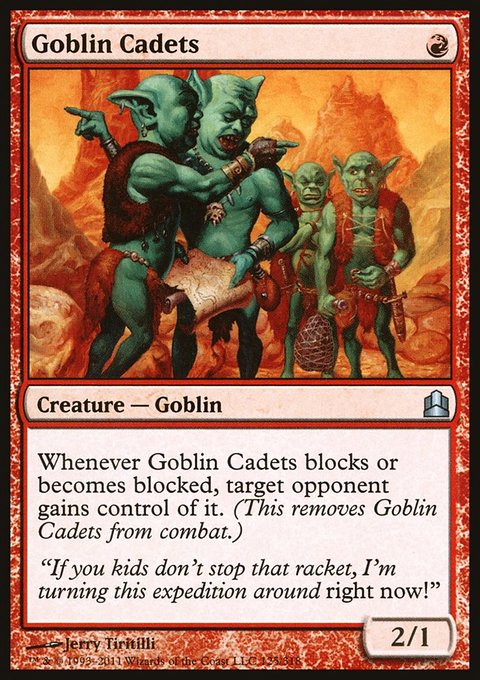 Goblin Cadets, Commander 2011 #125, Magic: The Gathering card
