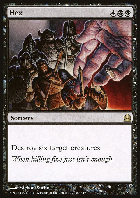 Hex, Commander 2011 #87, Magic: The Gathering card