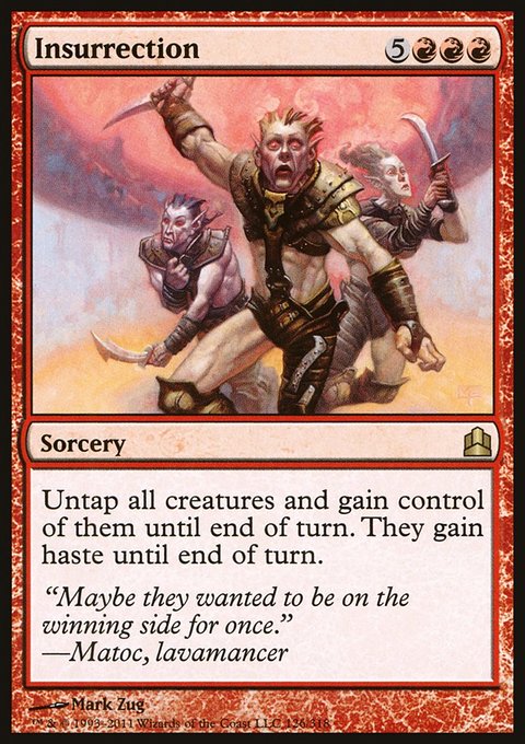 Insurrection, Commander 2011 #126, Magic: The Gathering card