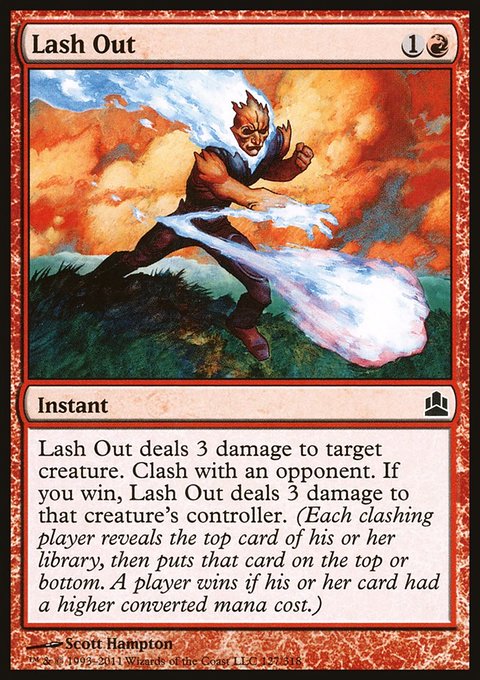 Lash Out, Commander 2011 #127, Magic: The Gathering card