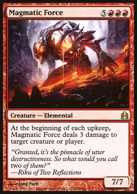 Magmatic Force, Commander 2011 #128, Magic: The Gathering card