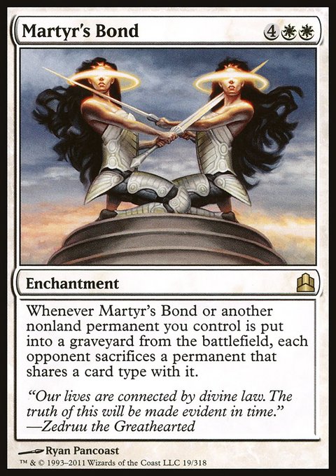 Martyr's Bond, Commander 2011 #19, Magic: The Gathering card