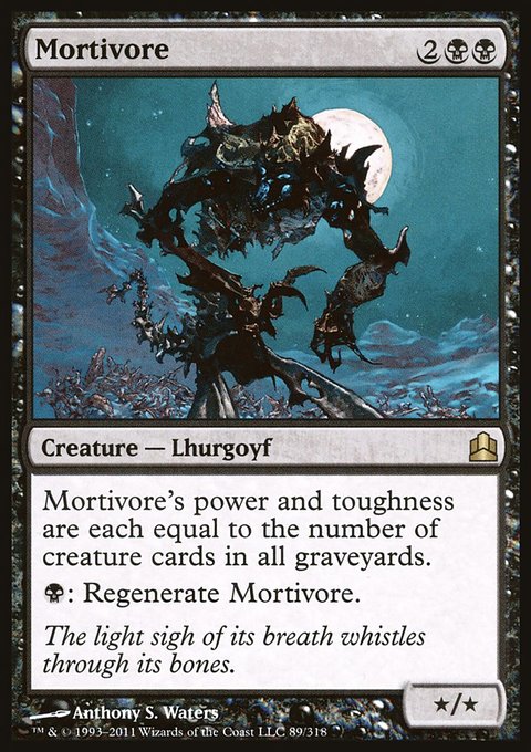 Mortivore, Commander 2011 #89, Magic: The Gathering card