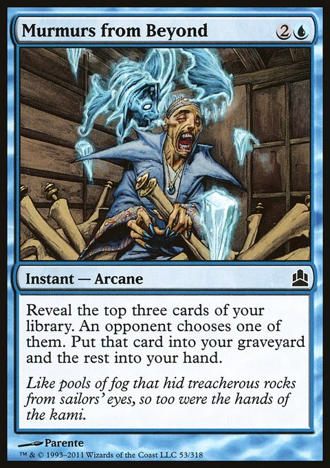 Murmurs from Beyond, Commander 2011 #53, Magic: The Gathering card