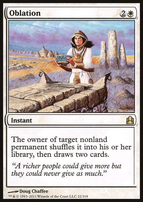 Oblation, Commander 2011 #22, Magic: The Gathering card