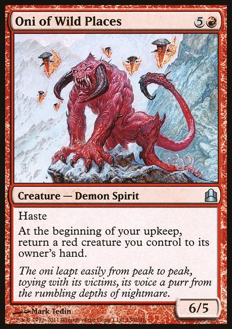 Oni of Wild Places, Commander 2011 #130, Magic: The Gathering card