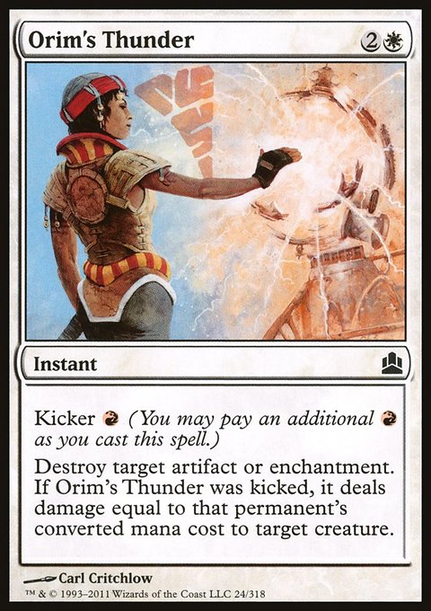 Orim's Thunder, Commander 2011 #24, Magic: The Gathering card