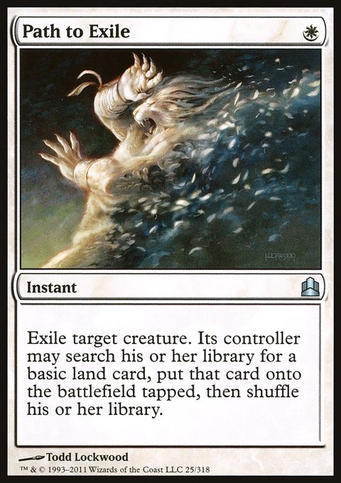 Path to Exile, Commander 2011 #25, Magic: The Gathering card