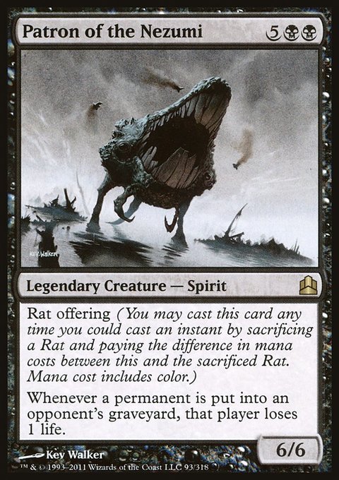 Patron of the Nezumi, Commander 2011 #93, Magic: The Gathering card