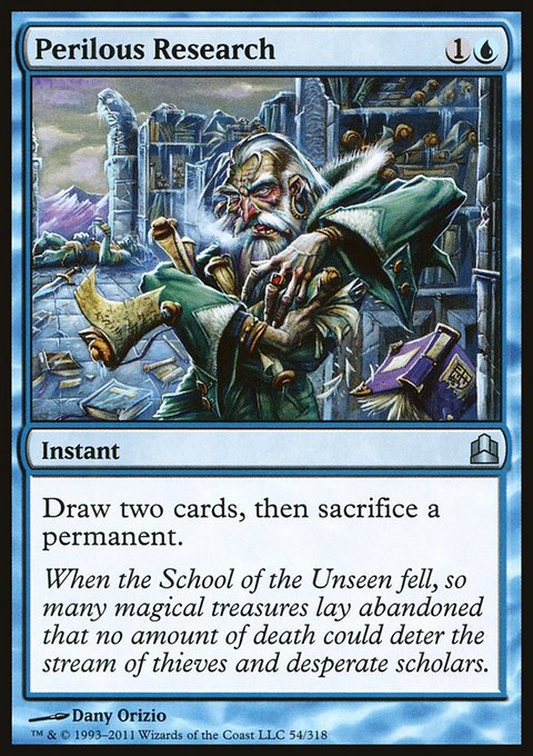 Perilous Research, Commander 2011 #54, Magic: The Gathering card