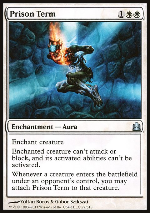 Prison Term, Commander 2011 #27, Magic: The Gathering card