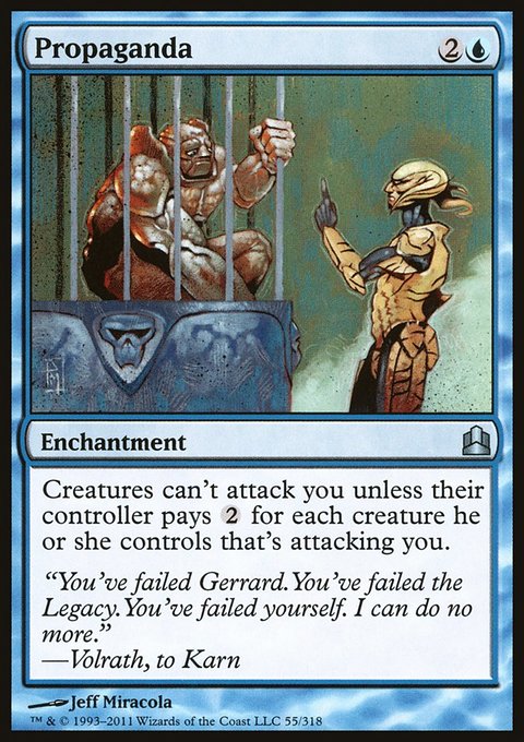 Propaganda, Commander 2011 #55, Magic: The Gathering card