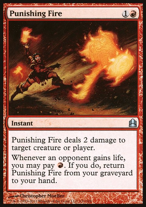 Punishing Fire, Commander 2011 #131, Magic: The Gathering card