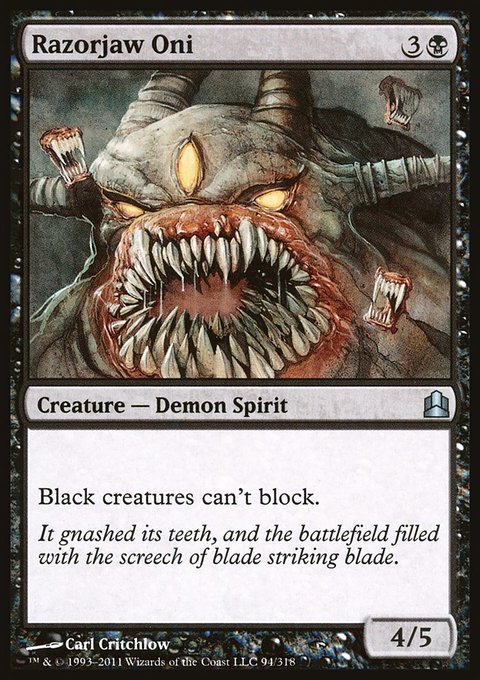 Razorjaw Oni, Commander 2011 #94, Magic: The Gathering card