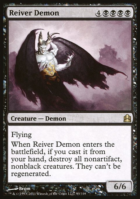 Reiver Demon, Commander 2011 #95, Magic: The Gathering card