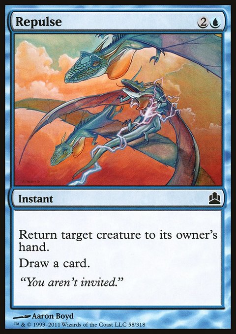 Repulse, Commander 2011 #58, Magic: The Gathering card